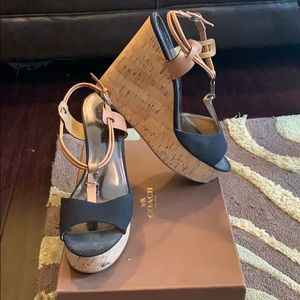 Coach platform sandals